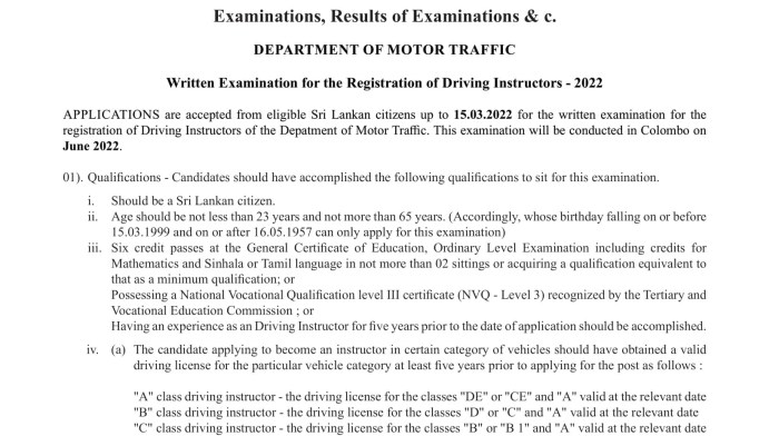 National driver training final exam answers