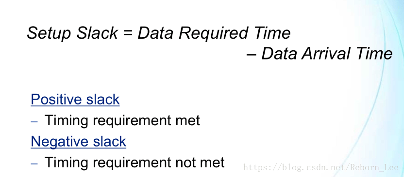 Timing analysis concepts terminology