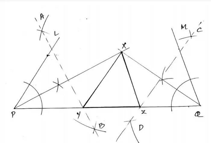 Xyz triangle perimeter 3in similar pqr