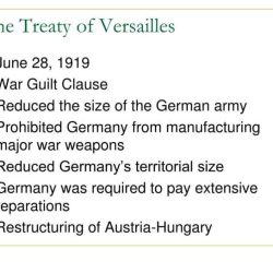 Treaty of versailles worksheet answers