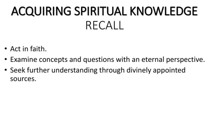 Seek further understanding through divinely appointed sources