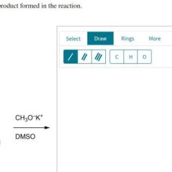 Draw the major elimination product formed in the reaction.